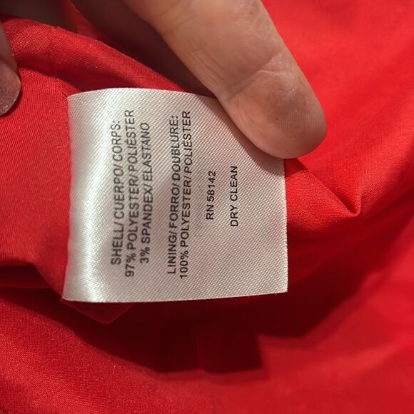 Gal meets glam Regina dress cherry red cap sleeve 6 petite - Picture 10 of 10